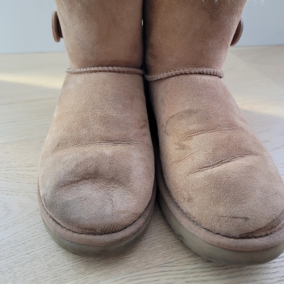 UGG MINI BAILEY BUTTON II (CHESTNUT) - Picture 4 of 7